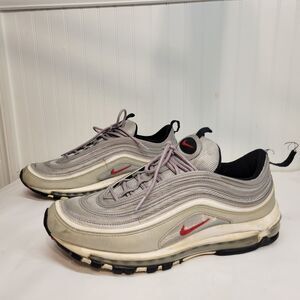 Nike Air Max 97 Silver/Red Bullet 2016 OG Size 12 884421-001